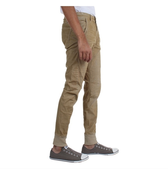 True Religion Runner Relaxed Corduroy Joggers Straw Size 30 - Picture 3 of 14